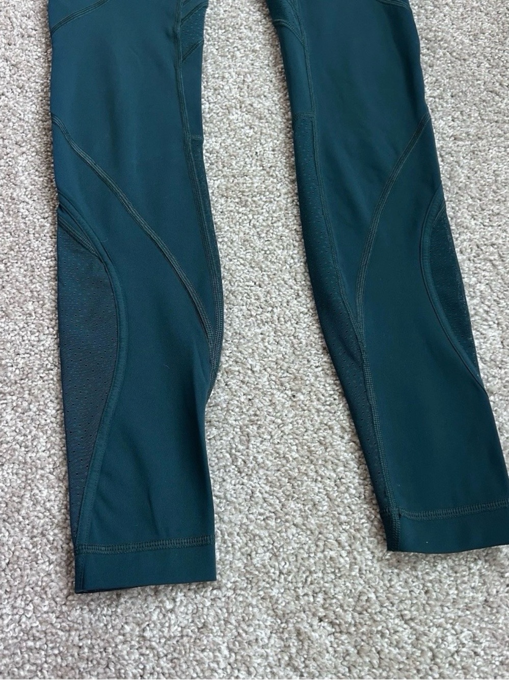 Women’s Lululemon Wunder Under High-Rise Tight Mesh 28" Royal Emerald Size 2 - Picture 7 of 15